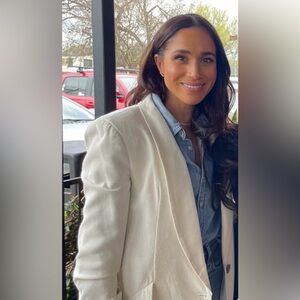 NWT Heidi Merrick Zelda Blazer Silk and Hemp ASO Meghan Markle Sussex